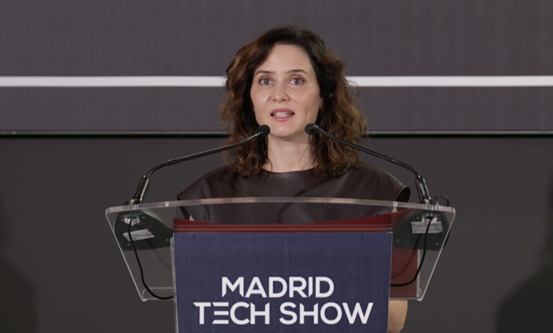 diaz-ayuso-anuncia-que-madrid-acogera-en-2025-la-semana-europea-de-la-tecnologia:-“con-la-demanda-del-sector-podremos-llegar-al-pleno-empleo”