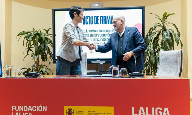 inclusion-y-laliga-firman-un-convenio-de-colaboracion-para-combatir-el-discurso-de-odio-desde-el-deporte