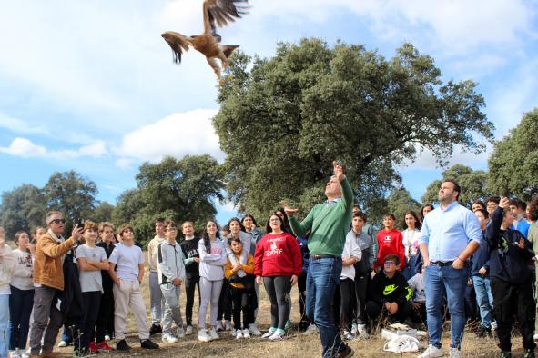 el-gobierno-regional-libera-en-oropesa-a-cinco-aves-rapaces-recuperadas-y-criadas-en-el-ceri-de-sevilleja-de-la-jara