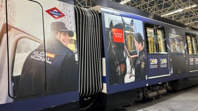 la-comunidad-de-madrid-celebra-el-200o-aniversario-de-la-policia-nacional-con-un-tren-vinilado-que-circulara-por-la-linea-6-de-metro