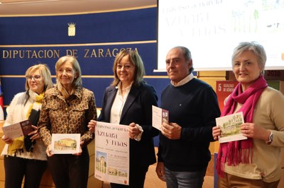 una-exposicion-de-acuarelas-pintadas-por-mercedes-roca-muestra-el-vinculo-del-patrimonio-de-azuara-con-otros-territorios