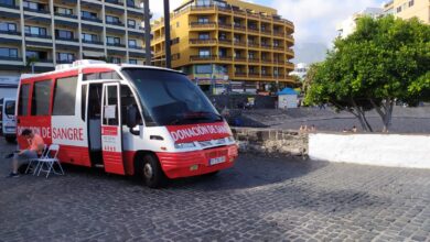 hemodonacion promueve-una-campana-de-donacion de-sangre en-el-puerto-de-la-cruz