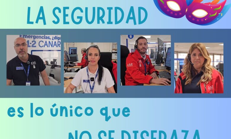 “en-carnaval,-la-seguridad-es-lo-unico-que-no-se-disfraza”,-campana-del-112-para-vivir-una-fiesta-sin-riesgos