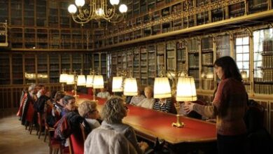 la-diputacion-de-zaragoza-ofrece-visitas-guiadas-a-la-biblioteca-del-palacio-de-sastago,-un-viaje-por-la-historia-del-libro