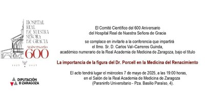 la-dpz-organiza-una-conferencia-sobre-la-importancia-del-doctor-juan-tomas-porcell-en-la-medicina-del-renacimiento