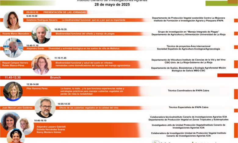 el-icia-reune-en-canarias-a-especialistas-en-agroecologia-en-una-jornada-sobre-biodiversidad-en-el-vinedo