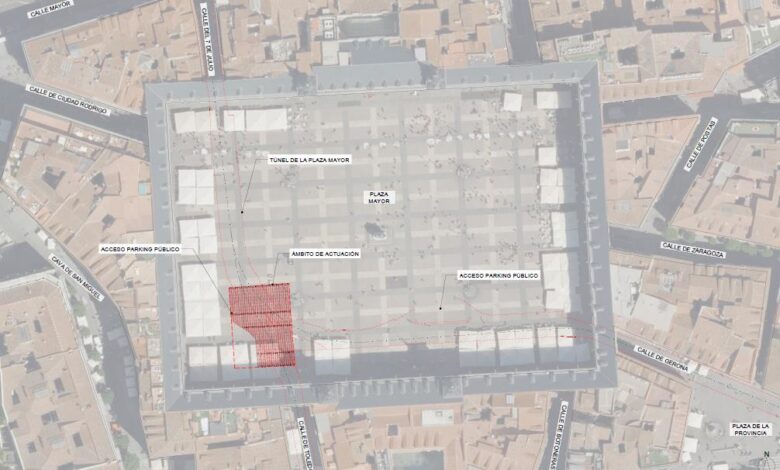 el-ayuntamiento-inicia-este-lunes-la-rehabilitacion-del-tunel-bajo-la-plaza-mayor-para-asegurar-su-estructura