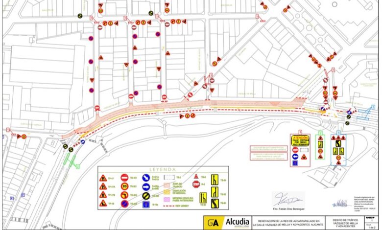 alicante-limita-la-circulacion-en-la-ronda-del-castillo-por-obras-en-la-red-de-saneamiento