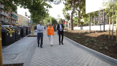 las-obras-de-remodelacion-de-la-calle-de-manuel-noya-y-su-entorno,-en-usera,-encaran-su-recta-final