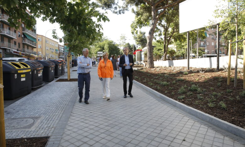las-obras-de-remodelacion-de-la-calle-de-manuel-noya-y-su-entorno,-en-usera,-encaran-su-recta-final