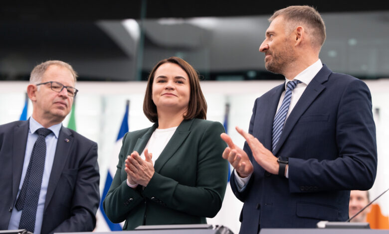 press-release-–-belarus:-sergey-tihanovski-and-sviatlana-tsikhanouskaya-address-meps